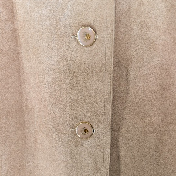 Vintage Count Romi Ultrasuede Camel Duster Coat Women's 14 Faux Suede Long - Picture 3 of 8